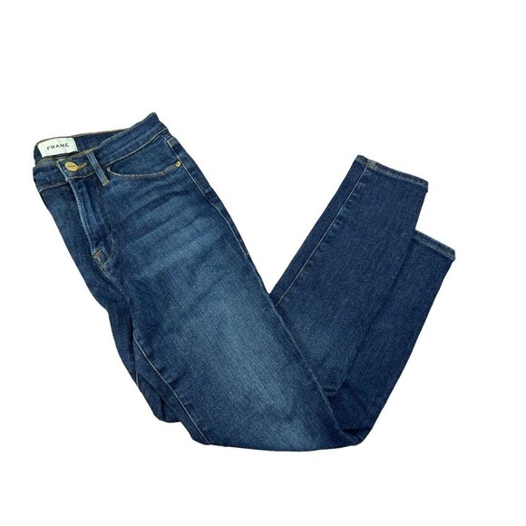 FRAME Denim - Frame Le High Skinny Crop Sz 27 (Fits‎ 26W 28L) Stretch Mid Rise Denim Jeans